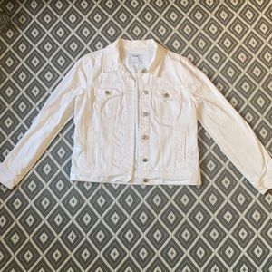 White jean jacket